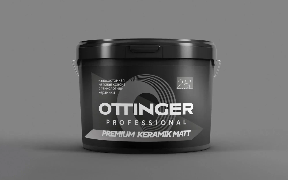 Краска дисперсионная акриловая OTTINGER Premium Keramik Matt интер. бел 2.5л