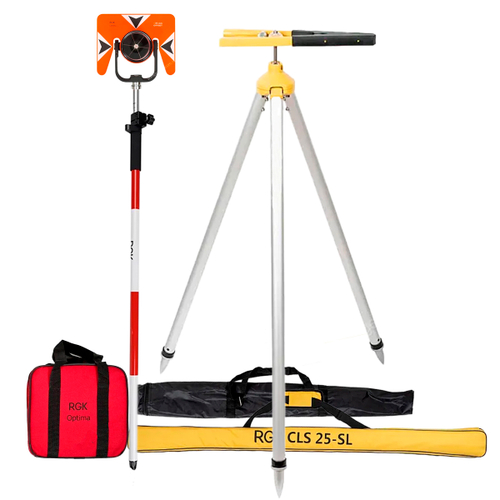 Комплект отражателя RGK OPTIMA-L в комплекте с триподом RGK SJR10 и вехой RGK CLS 25-SL