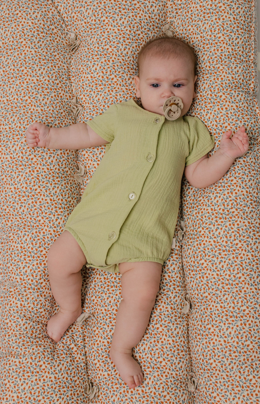 Боди из муслина, Оливка