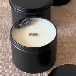 Баночка алюминиевая 120 мл, чёрная