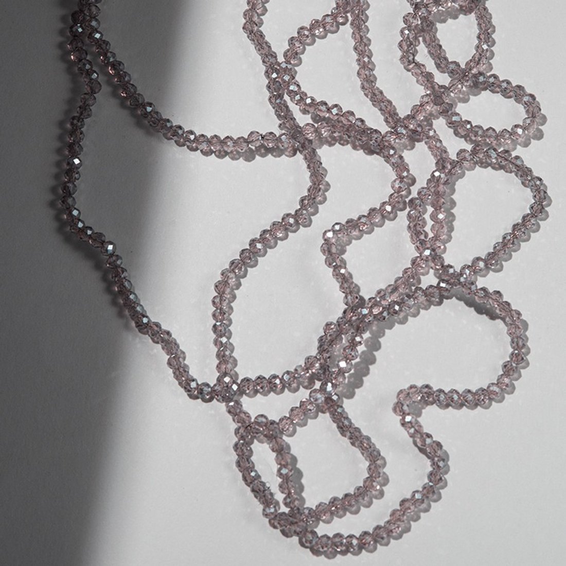 Хрустальные бусины "Марказит", оттенок "Сиреневый туман", 4,3*3,5мм, рондель