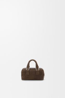 Loewe Сумка Amazona Nano в блестящей телячьей коже, коричневый