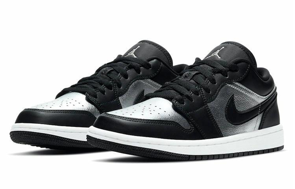 Кроссовки Jordan Air Jordan 1 Low "Silver Toe" (Женская размерная сетка)