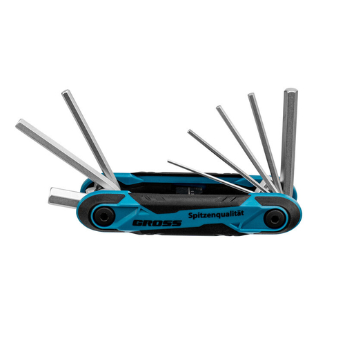 16412 Набор ключей имбусовых HEX, 1,5-8 мм, CrV, складные, 8