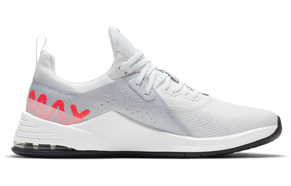 Nike Air Max Bella synthetic leather fabric mesh TR 3 comfortable and versatile non-slip shock absorption wear-resistant low-top training shoes women's white gray red