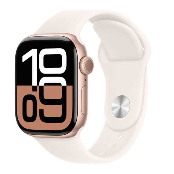 Часы Apple Watch Series 10 42mm Aluminium Case, Sport Band (Розовое золото) M/L