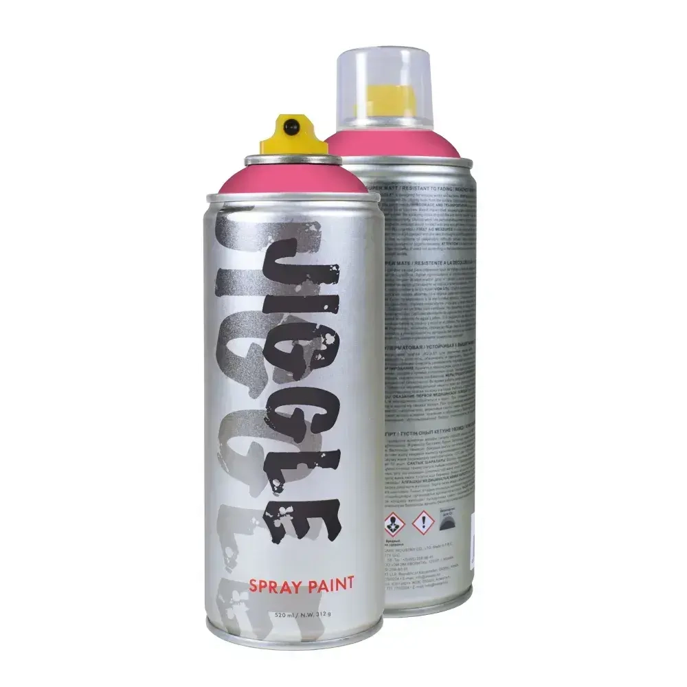 Аэрозольная краска для граффити в баллончике JIGGLE PRO суперматовая, 520 мл, BARBIE / Барби