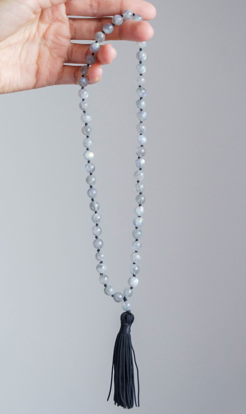 Четки "Memo about Mindfulness" из лабрадорита