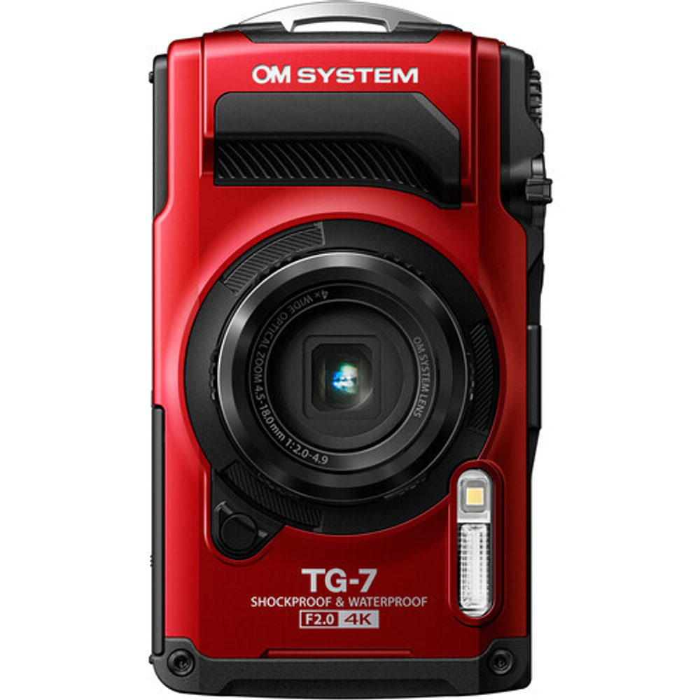 Компактный фотоаппарат Olympus OM System Tough TG-7, красный