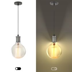 PL13 E27 - 2 PB Подсветка ЭРА Накладной, цоколь Е27, провод 1 м, цвет жемчужно-черный | Подвесные светильники