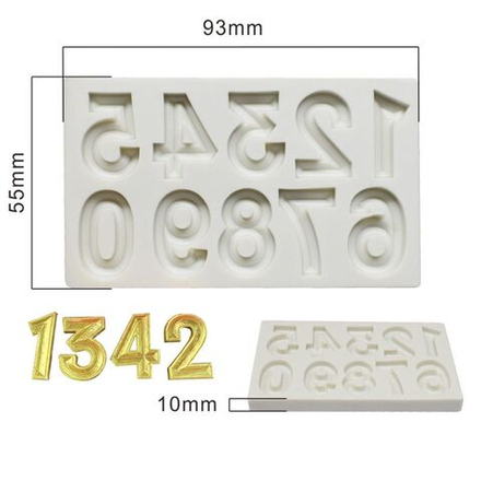 Форма силиконовая «Цифры маленькие 2,2 см»