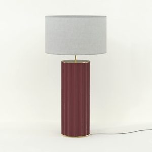 Настольная лампа Onica золотой металл / керамика Granate + белый абажур 801011/41