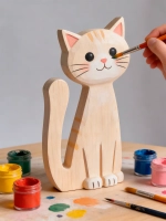 Фигурки для раскрашивания, пасхальный декор кот