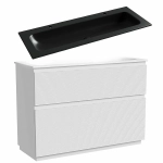 Тумба с раковиной Sancos FOLK Floor FL120FW/CN7016MB 120 Bianco