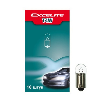 Лампа T4W 4W 12V BA9s Excelite габарит