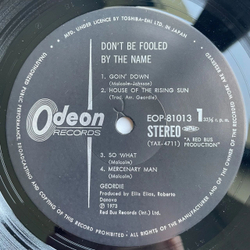 Винтажная виниловая пластинка LP Geordie Don't Be Fooled By The Name (Japan 1974) (No Obi) House Of The Rising Sun