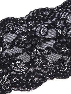 03-192 Кружево эластичное 16 см, черный 170