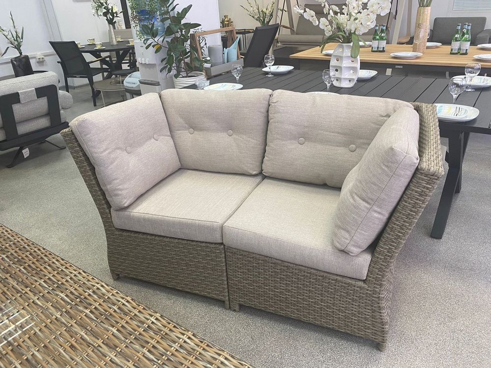 Soho, диван бежевый, искусственный ротанг