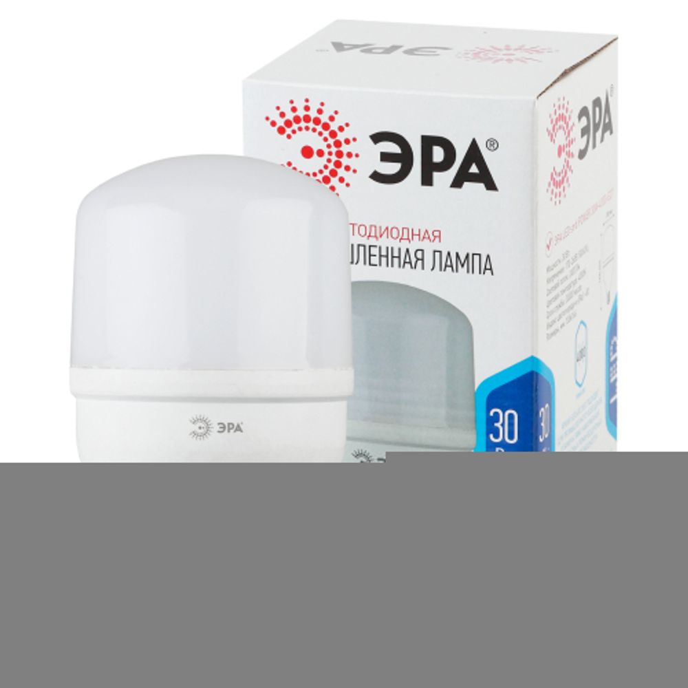 Лампа светодиодная ЭРА STD LED POWER T100-30W-4000-E27 E27 / Е27 30Вт кoлокол нейтральный белый свет