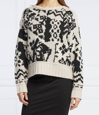 Хлопковый свитер Marc Cain - кремовый (RC 41.62 M88)