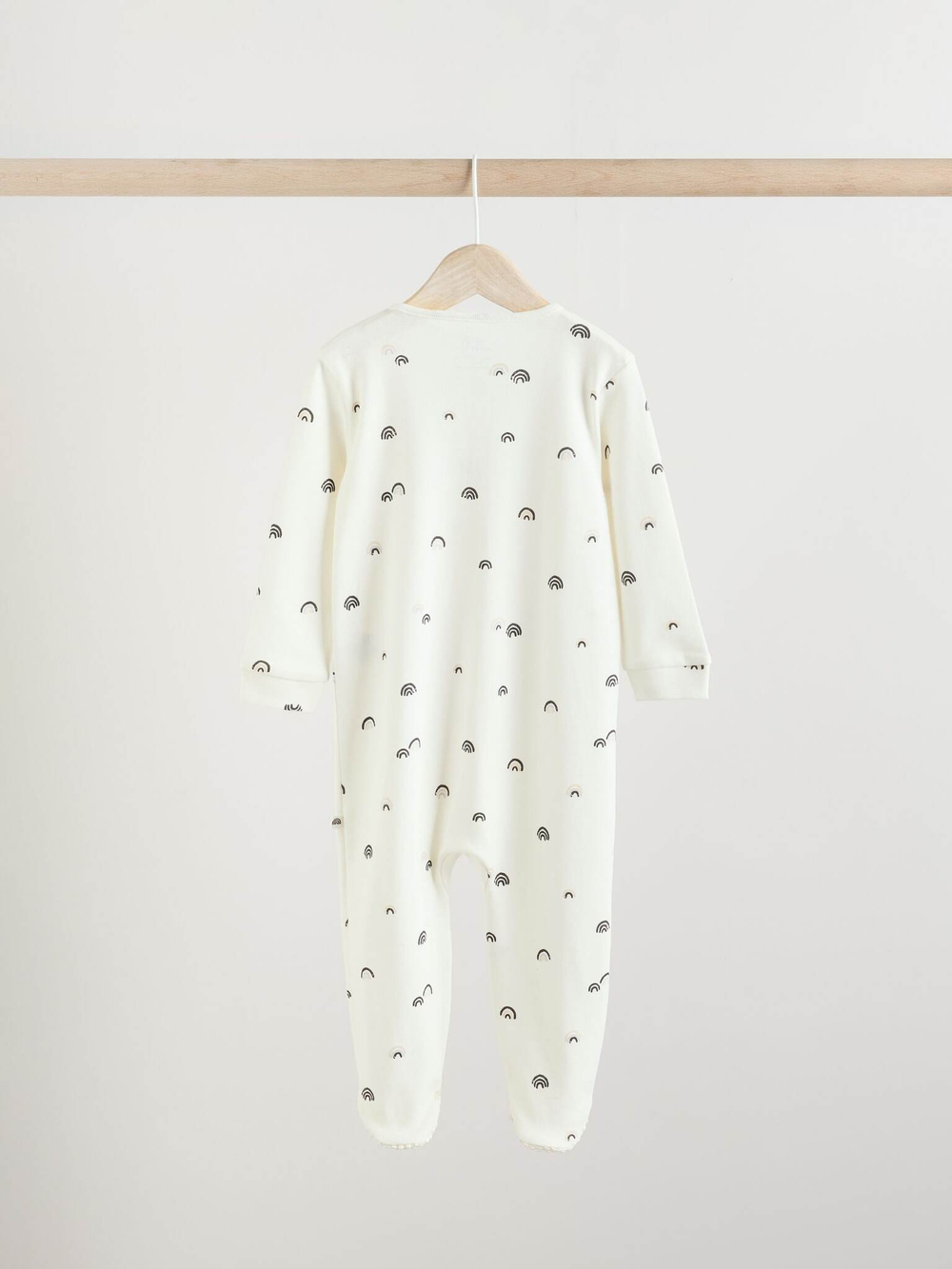 Комбинезон / Cлип для малышей Next E19-698, 3 шт., Молочный, Бежевый, Темно-серый