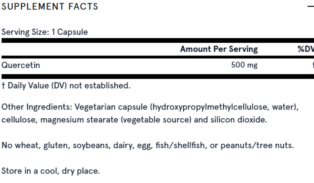 Quercetin 500 мг капсулы Jarrow Formulas