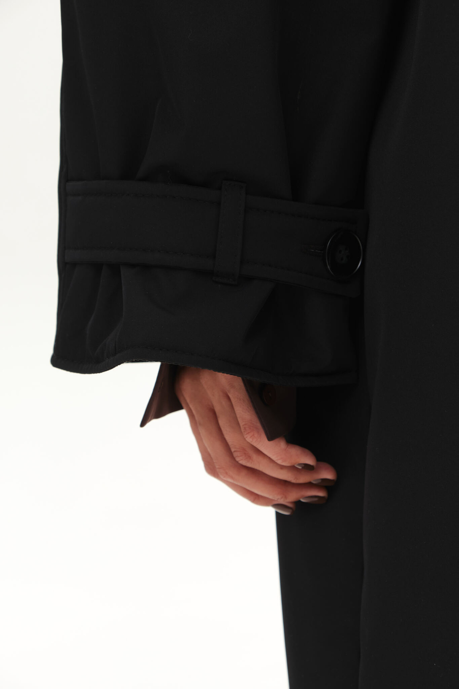 Утепленный плащ MAMIN | Черный