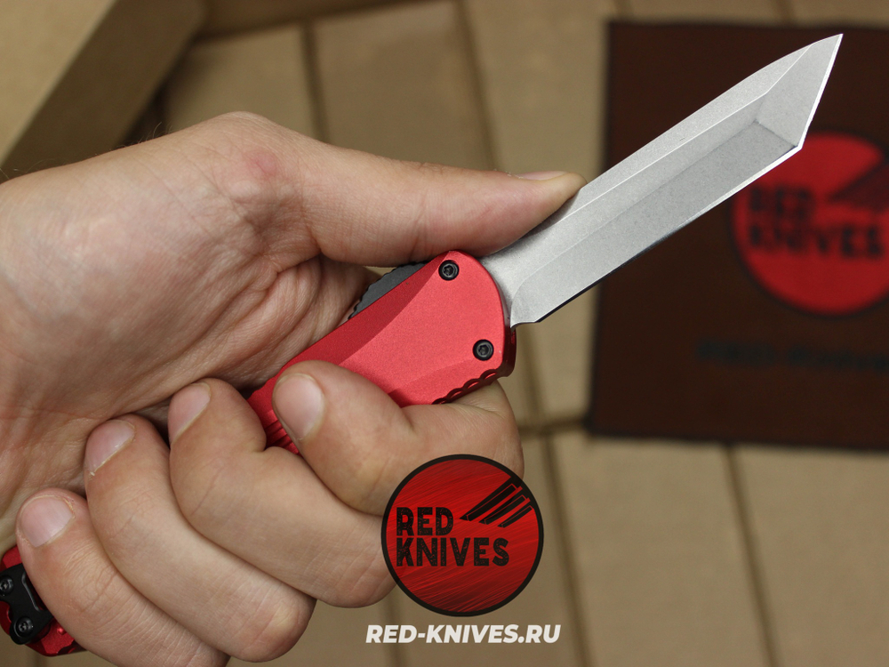Heretic Knives Manticore-E T/E - красная рук, светлый клинок RK/Н100