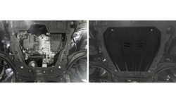 Защита картера и КПП Rival для Nissan Qashqai II Россия (V - 1.2T; 2.0) 2015-2019/Nissan Qashqai II рестайлинг (V - 2.0) 4WD 2019-н.в./Nissan X-Trail T31, T32 (V - 2.0; 2.5) 2007-2018 2018-н.в./Renault Koleos I (V - 2.0; 2.0D; 2.5) 2008-2011/Renault Koleos I рестайлинг (V - 2.0D; 2.5) 2011-2013/Renault Koleos I, II (V - 2.0; 2.0D; 2.5) 2013-2020, сталь 1.5 мм, с крепежом, штампованная, 111.4158.1