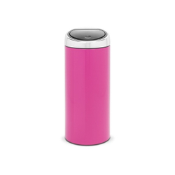 Ведро для мусора Brabantia Touch Bin розовое 30л вид спереди