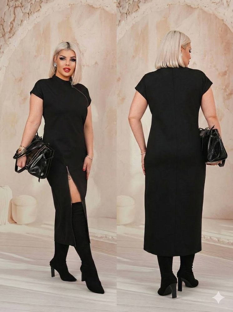 Платье с разрезом УК-1405-1 Фабрика Моды