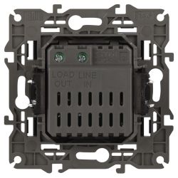 14-4101-05 ЭРА Светорегулятор поворотно-нажимной, 400ВА 230В, IP20, Эра Elegance, антрацит