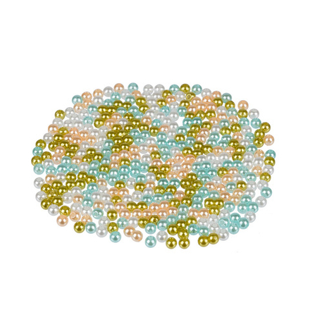 Бусина "Zlatka" MIX ,пластик ,PB ,4 мм ,10 г ± 0.2 г, цвет 02