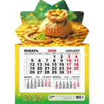 Календарь моно на магните 2026 богатства (Квадра)