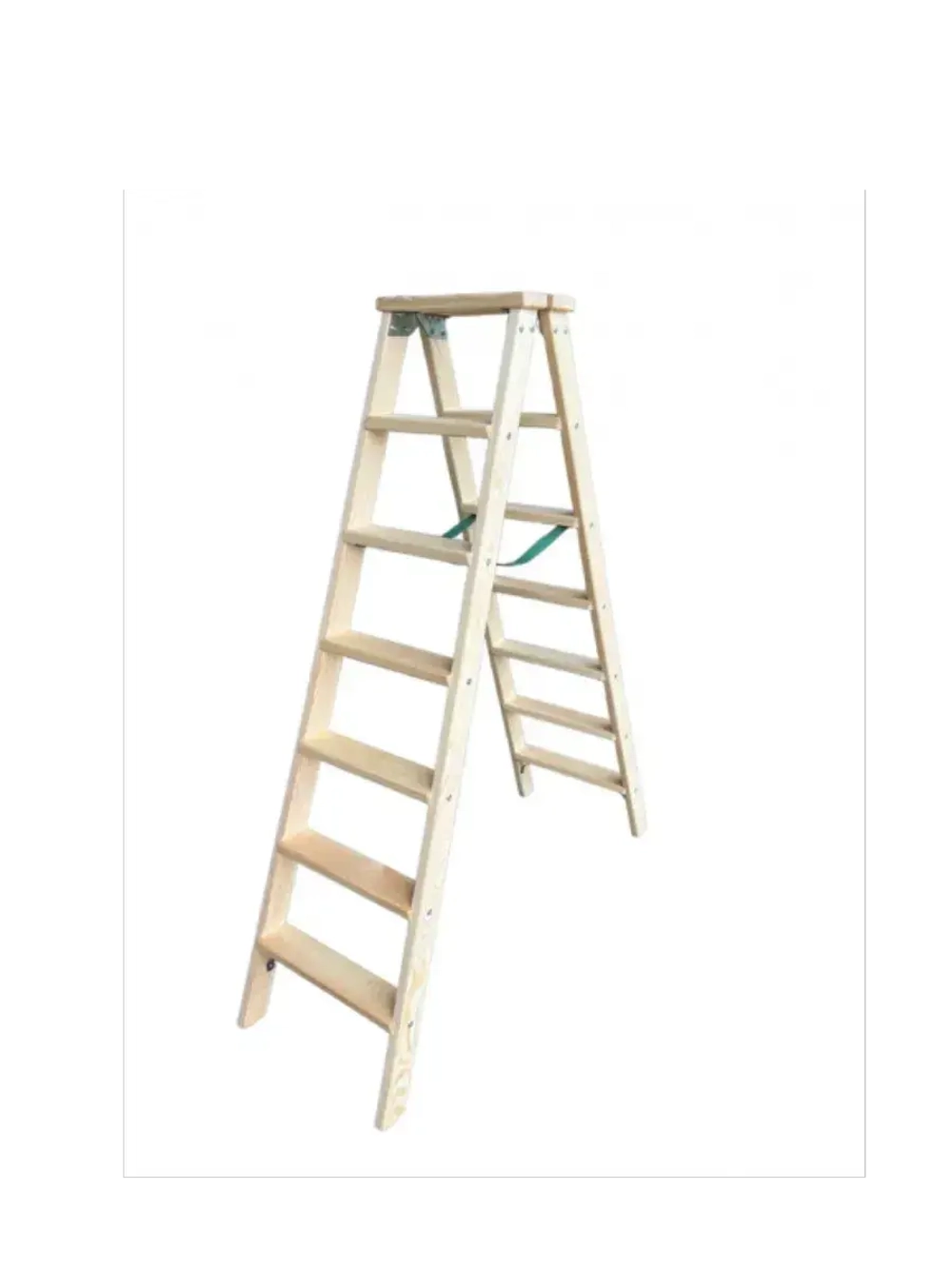 Стремянка деревянная 2х7 wide (рабоч. высота 3,1м)