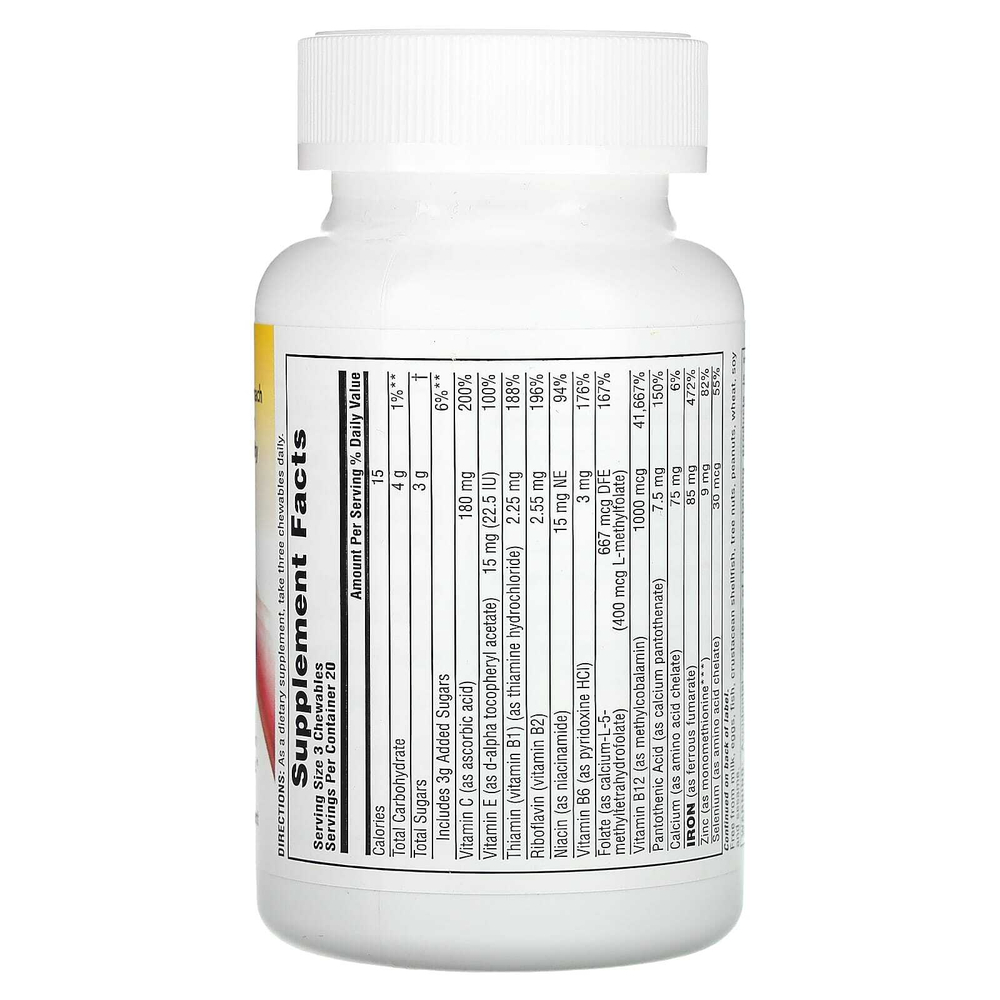 NaturesPlus, Hema-Plex, жевательная добавка с железом, с ягодным вкусом, 60 жевательных таблеток
