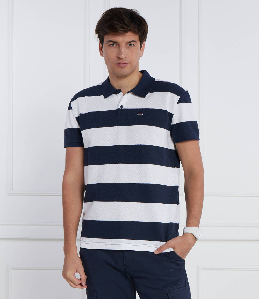 Поло TJM CLSC STRIPE Tommy Jeans - темно-синий(DM0DM16225)