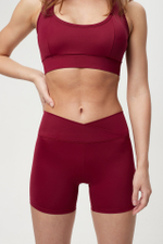 Шорты с высокой посадкой из итальянской эко-ткани