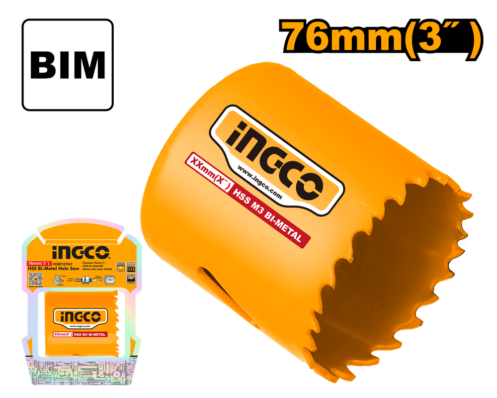 Коронка биметаллическая 76 мм