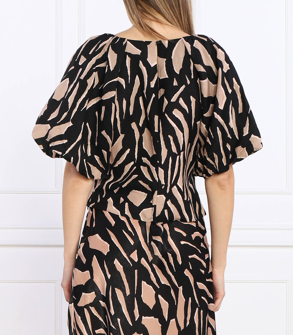 Льняная блузка DKNY - коричневый(P3AATQ18)