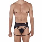 Мужские трусы джоки черные с поясом Pikante ATTILA JOCKSTRAP 033211