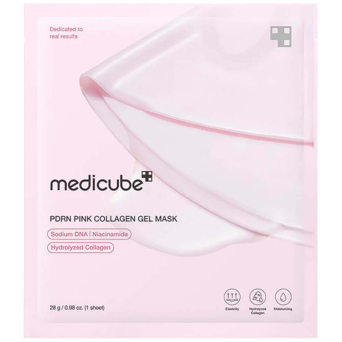 Medicube Маска гидрогелевая с коллагеном | PDRN Pink Collagen Gel Mask