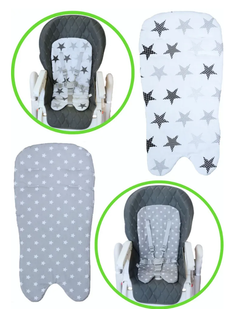 Вкладыш - матрасик МИНИ в стульчик для кормления, универсальный, двухсторонний