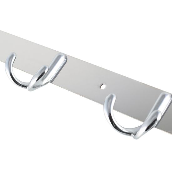 Крючки двойные на планке 6 шт. Besser BS 8226 (66х3,5х4,5 см) из хромированного цинкового сплава