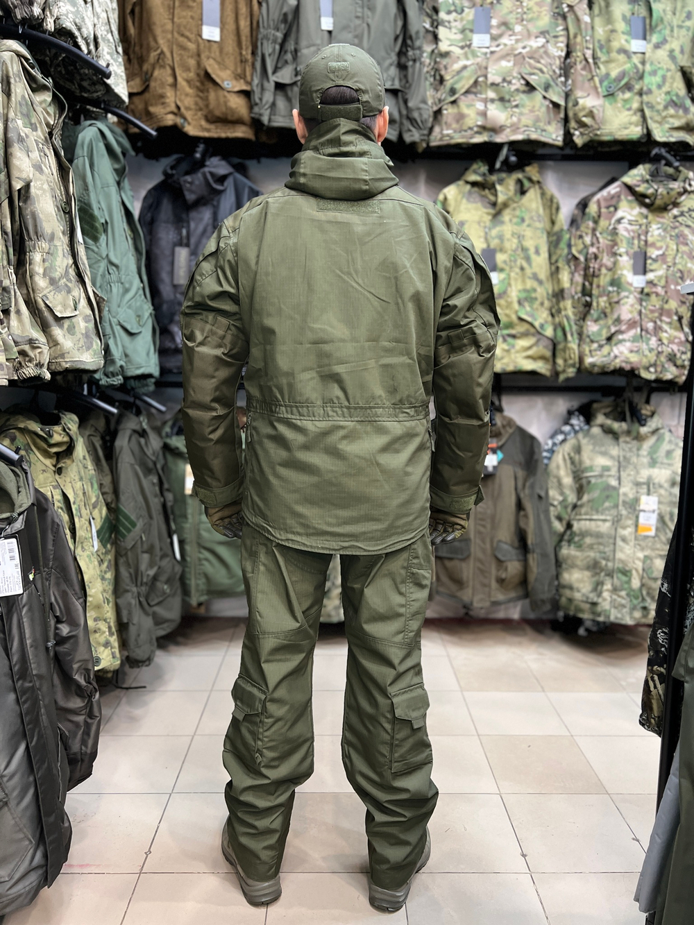 Костюм тактический Rescuer Олива (RipStop, MOLLE, демисезон)