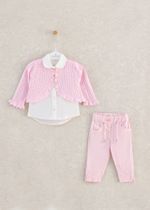 рубашка с болеро и джинсами