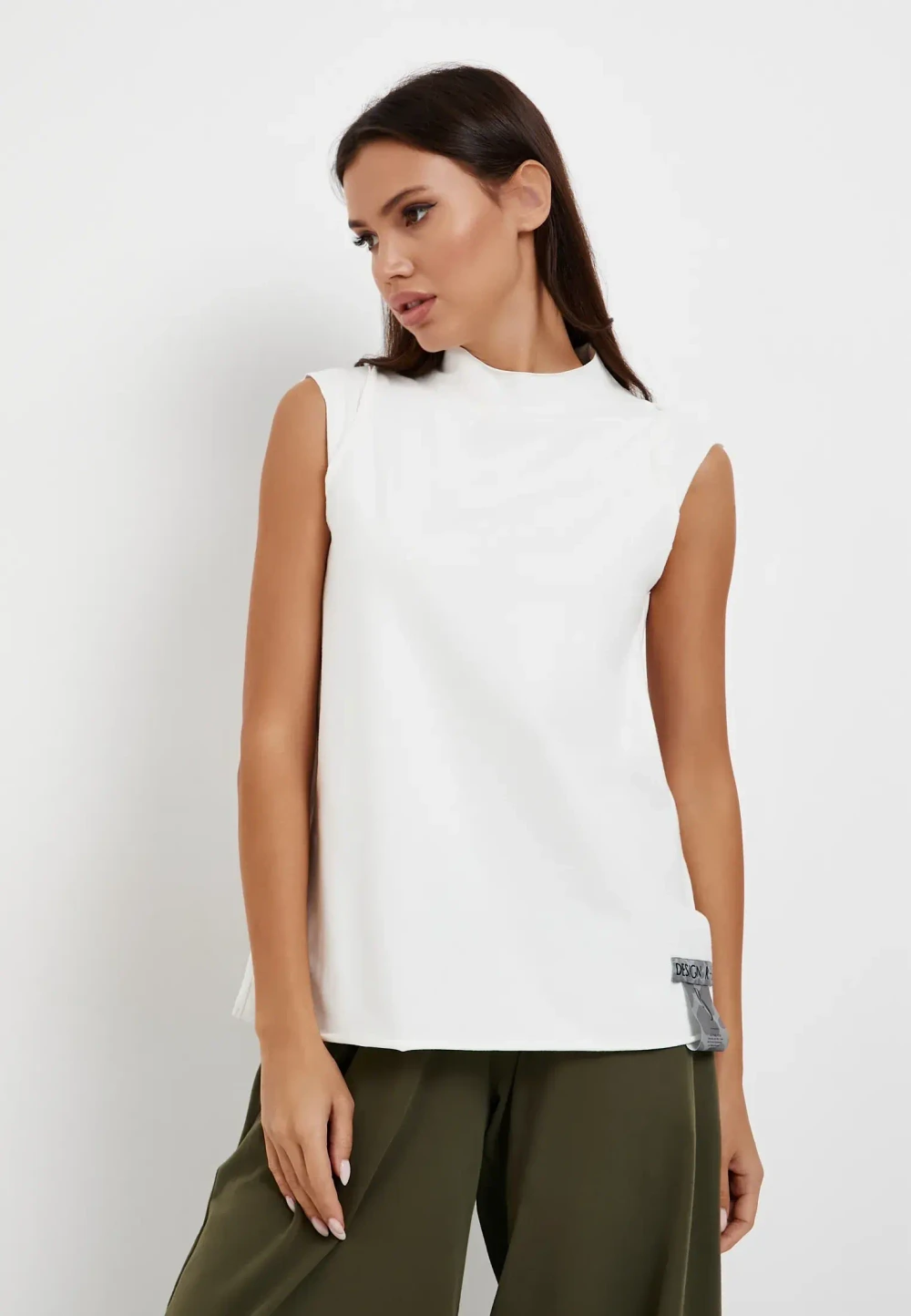 Майка стойка 2 белый