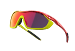 Спортивные очки с диоптриями 720armour Analog Pro / Matte Neon Yellow Green / Matte Neon Red Orange / Matte Neon Lime Green Gasket / Smoke Full Red Ti Lens
