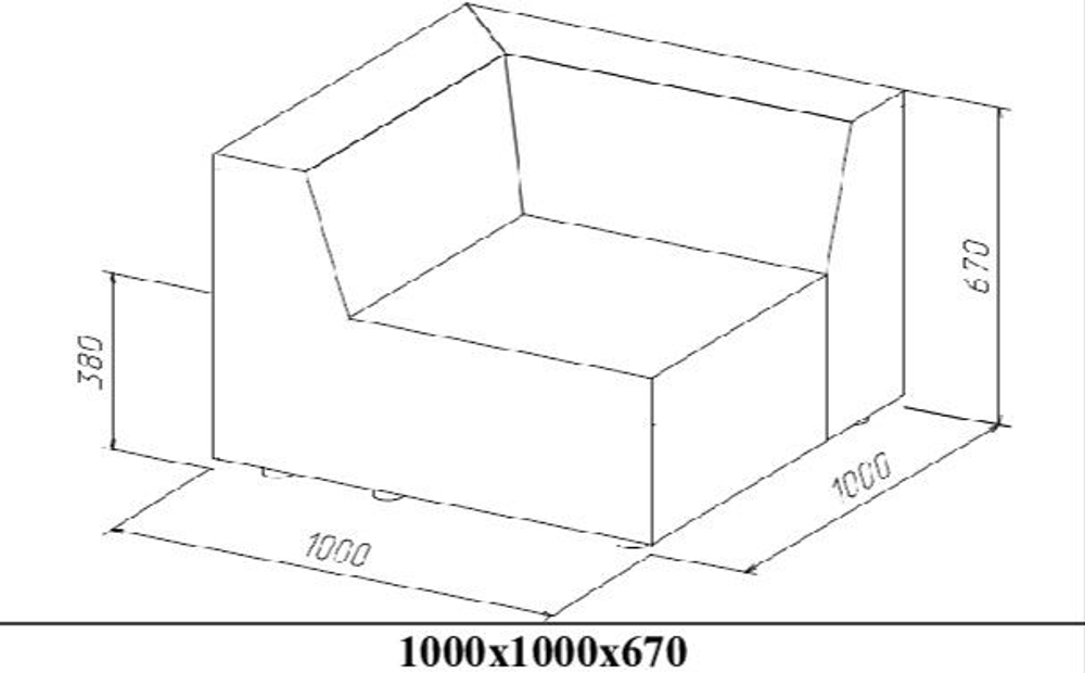 Диван, модульный диван, Нафанаил, угловой