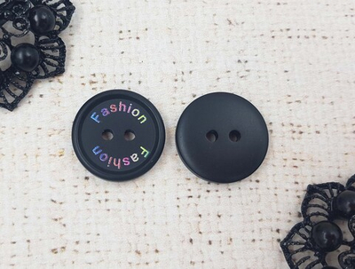 Пуговицы костюмные, d 2,5 см, чёрный